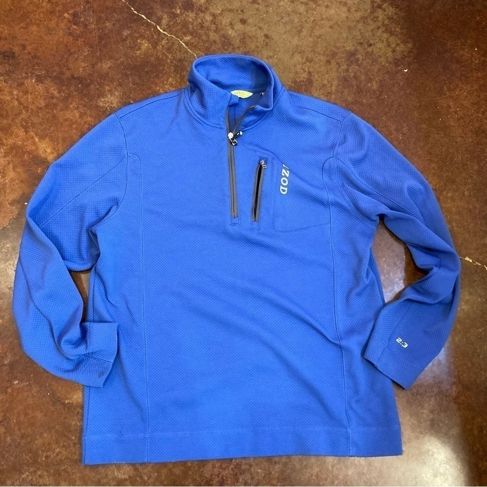 Mens Izod Perform X Pique 1/4 zip pullover